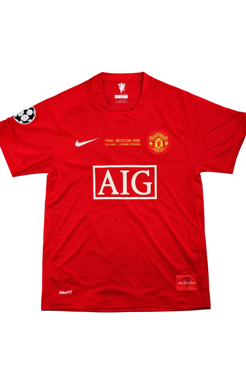 Ronaldo 07/08 Manchester United – Collector Display Shirt with Printed Signature