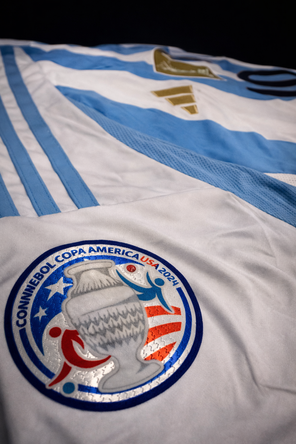 Messi 24/25 Argentina – Collector Display Shirt with Printed Signature
