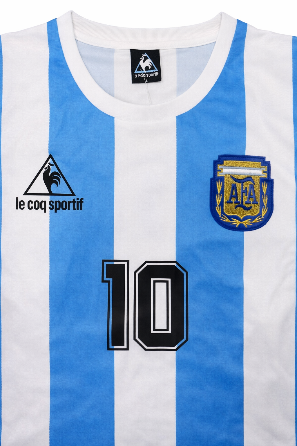 Maradona 1986 Argentina – Collector Display Shirt with Printed Signature