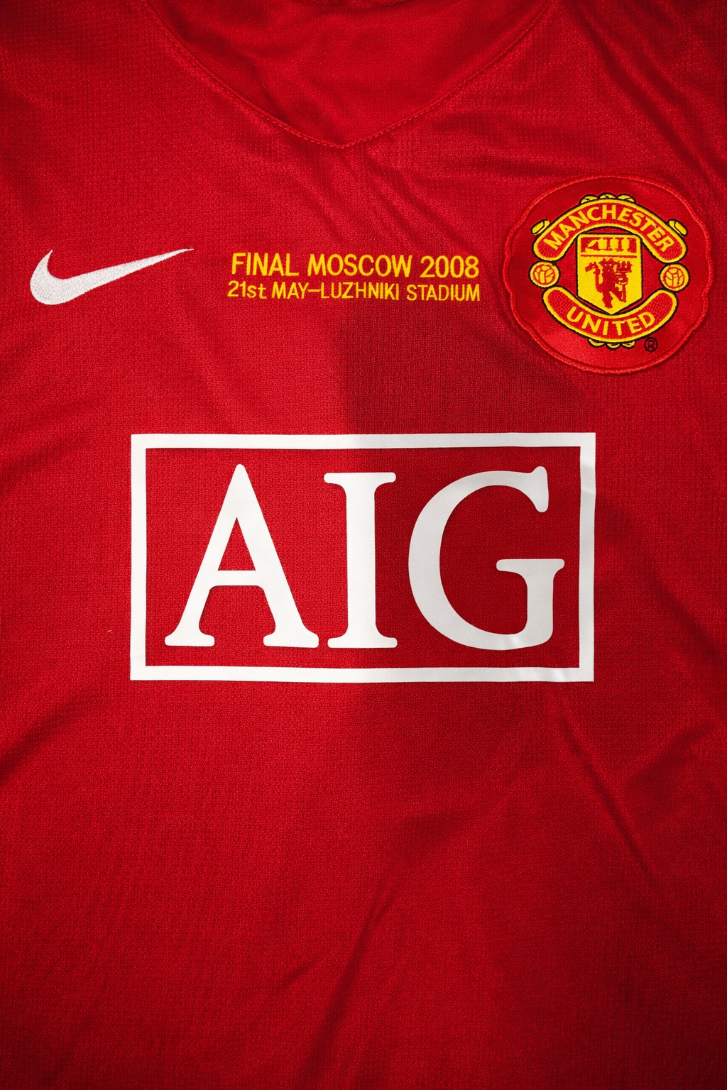 Ronaldo 07/08 Manchester United – Collector Display Shirt with Printed Signature