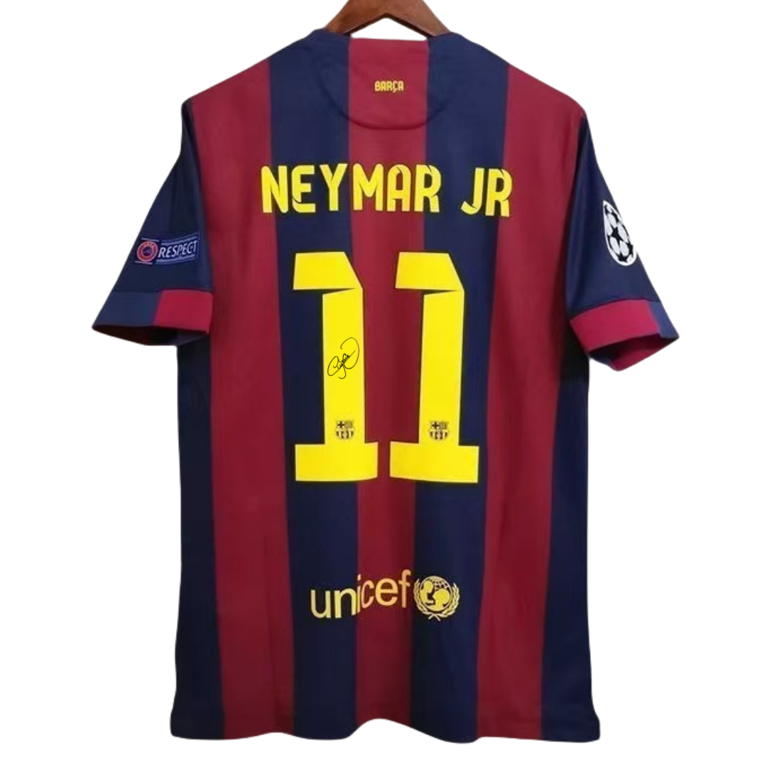 Neymar 14/15 Barcelona – Collector Display Shirt with Printed Signature