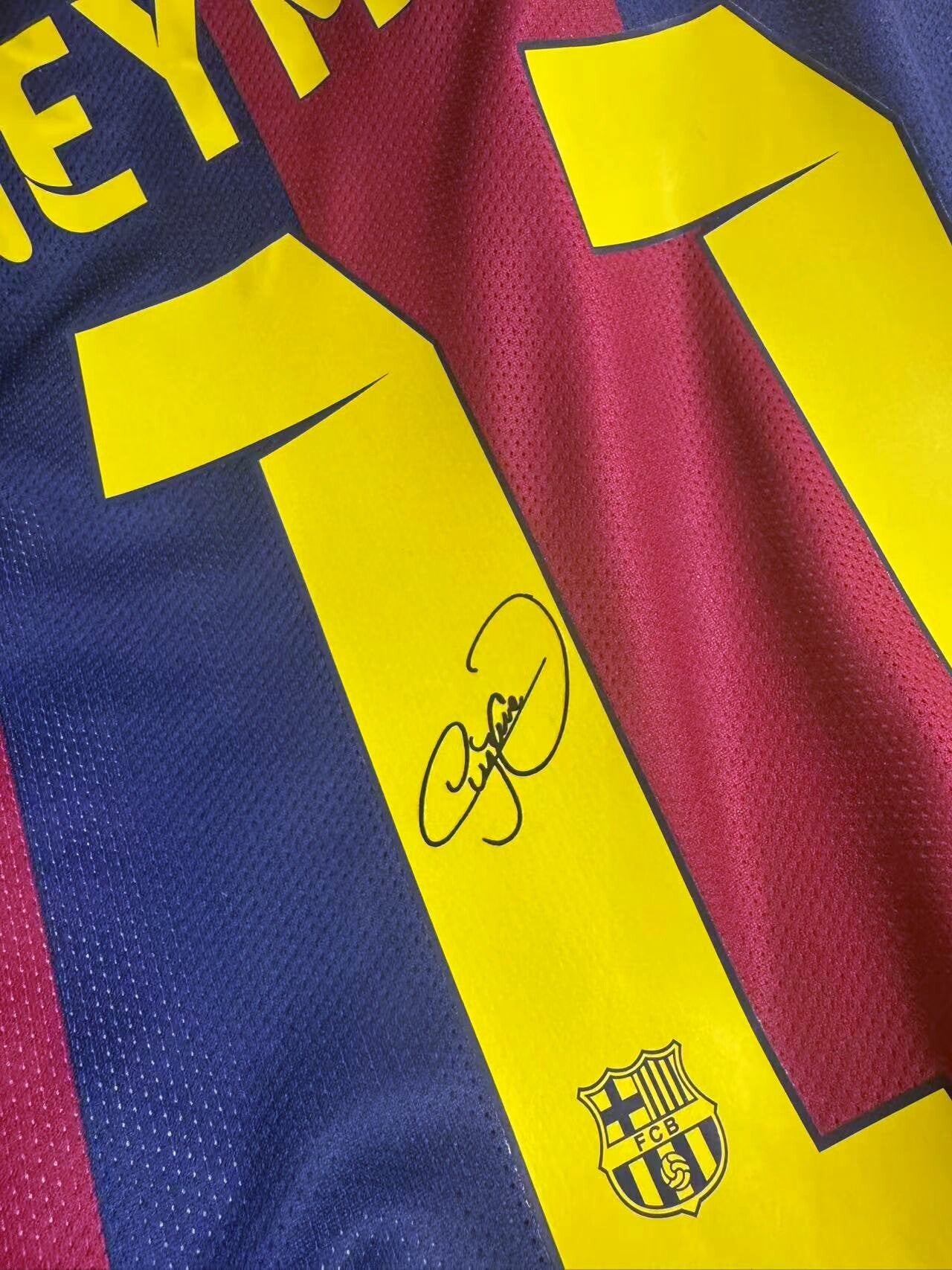 Neymar 14/15 Barcelona – Collector Display Shirt with Printed Signature