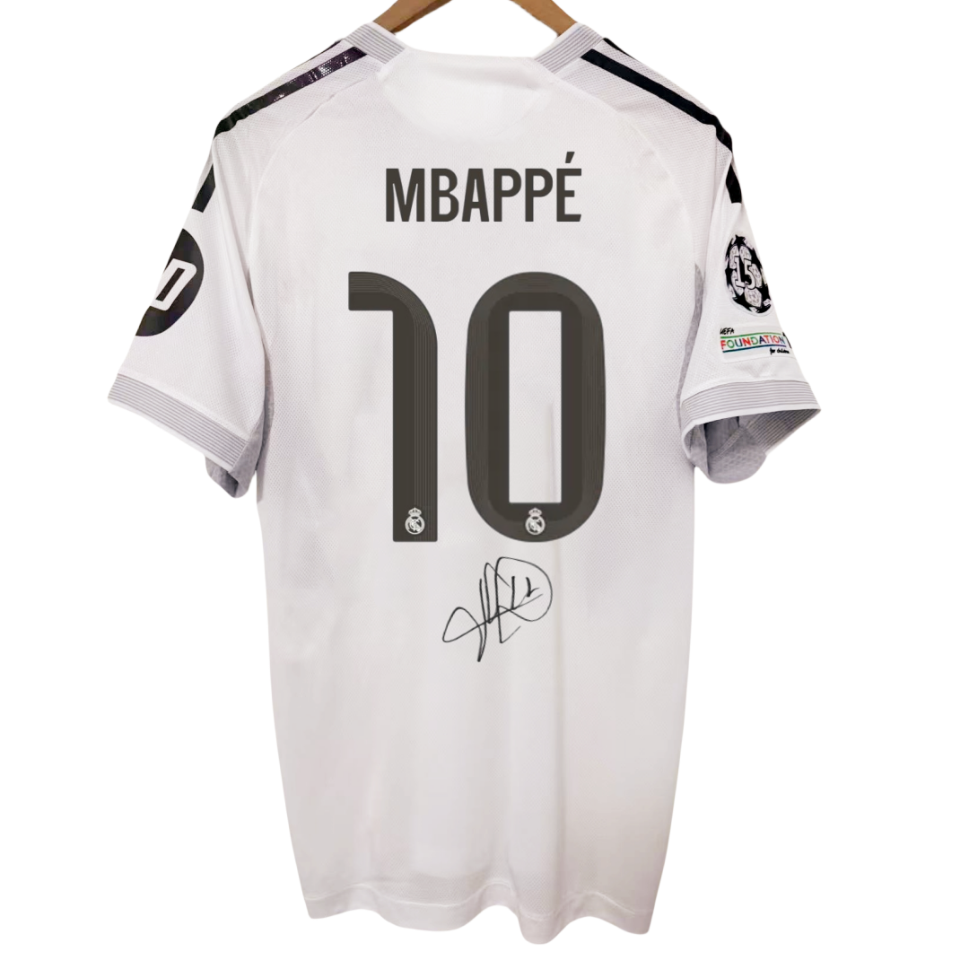Mbappé 25/26 Real Madrid– Collector Display Shirt with Printed Signature