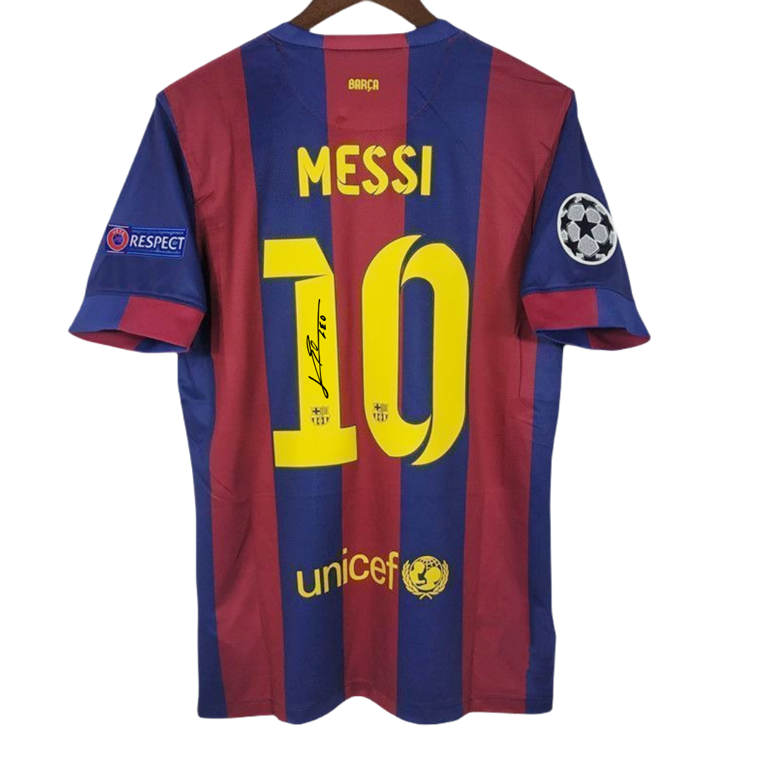 Messi 14/15 Barcelona – Collector Display Shirt with Printed Signature