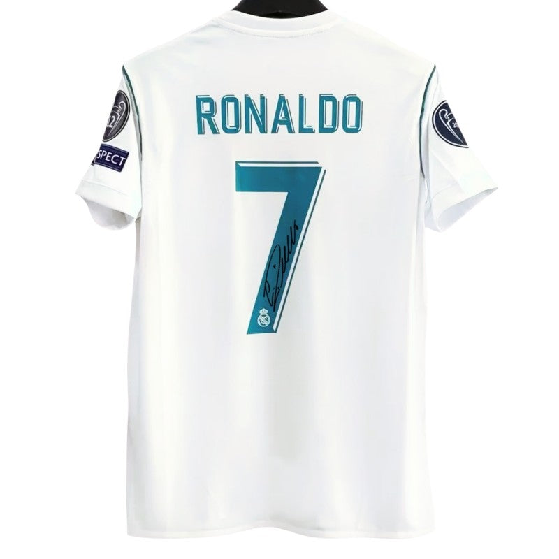Ronaldo 17/18 Real Madrid – Collector Display Shirt with Printed Signature