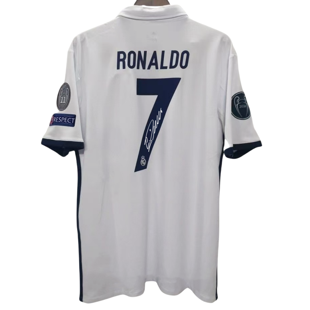 Ronaldo 16/17 Real Madrid – Collector Display Shirt with Printed Signature