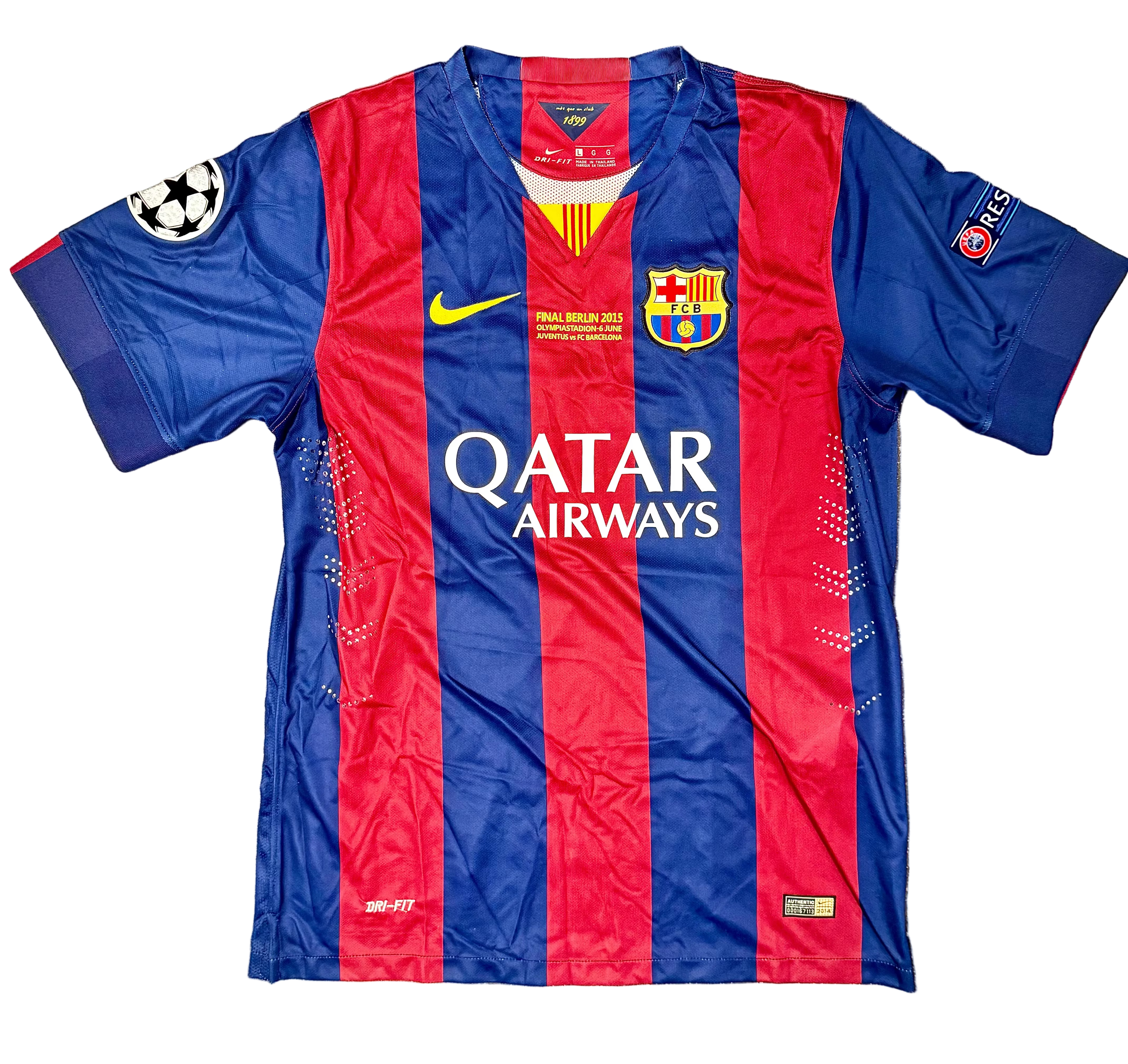 Messi 14/15 Barcelona – Collector Display Shirt with Printed Signature