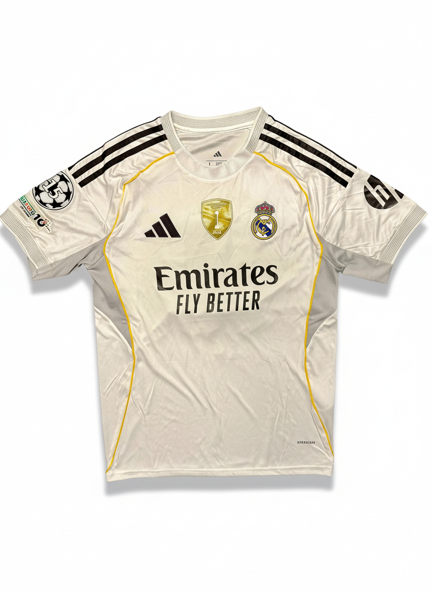 Mbappé 25/26 Real Madrid– Collector Display Shirt with Printed Signature