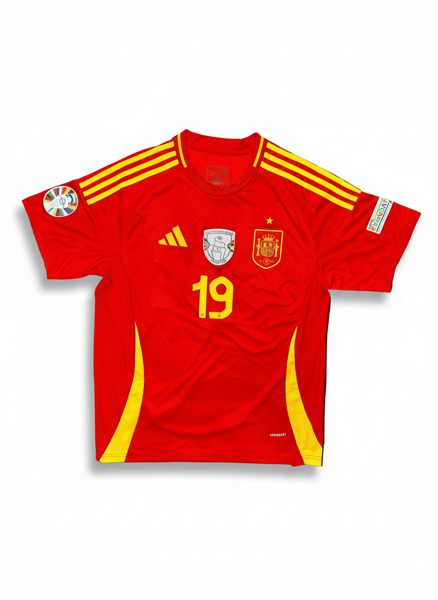 Yamal Spain Euros 2024 – Collector Display Shirt with Printed Signature