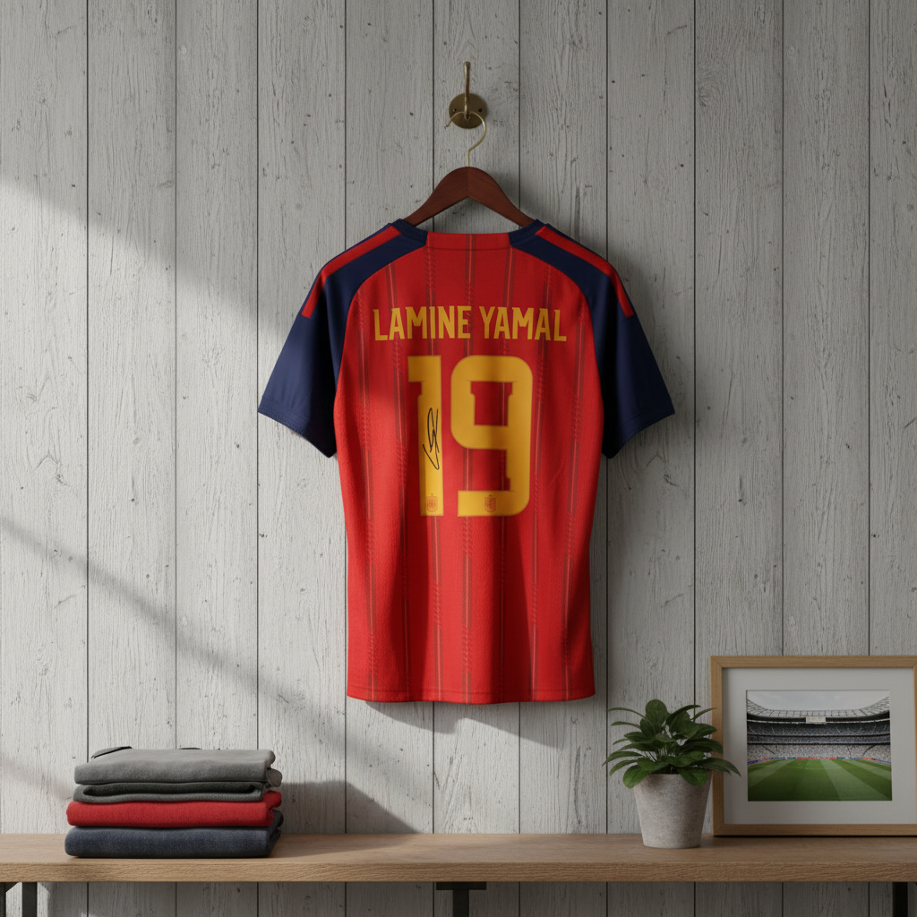 Yamal World Cup 2026 – Collector Display Shirt with Printed Signature