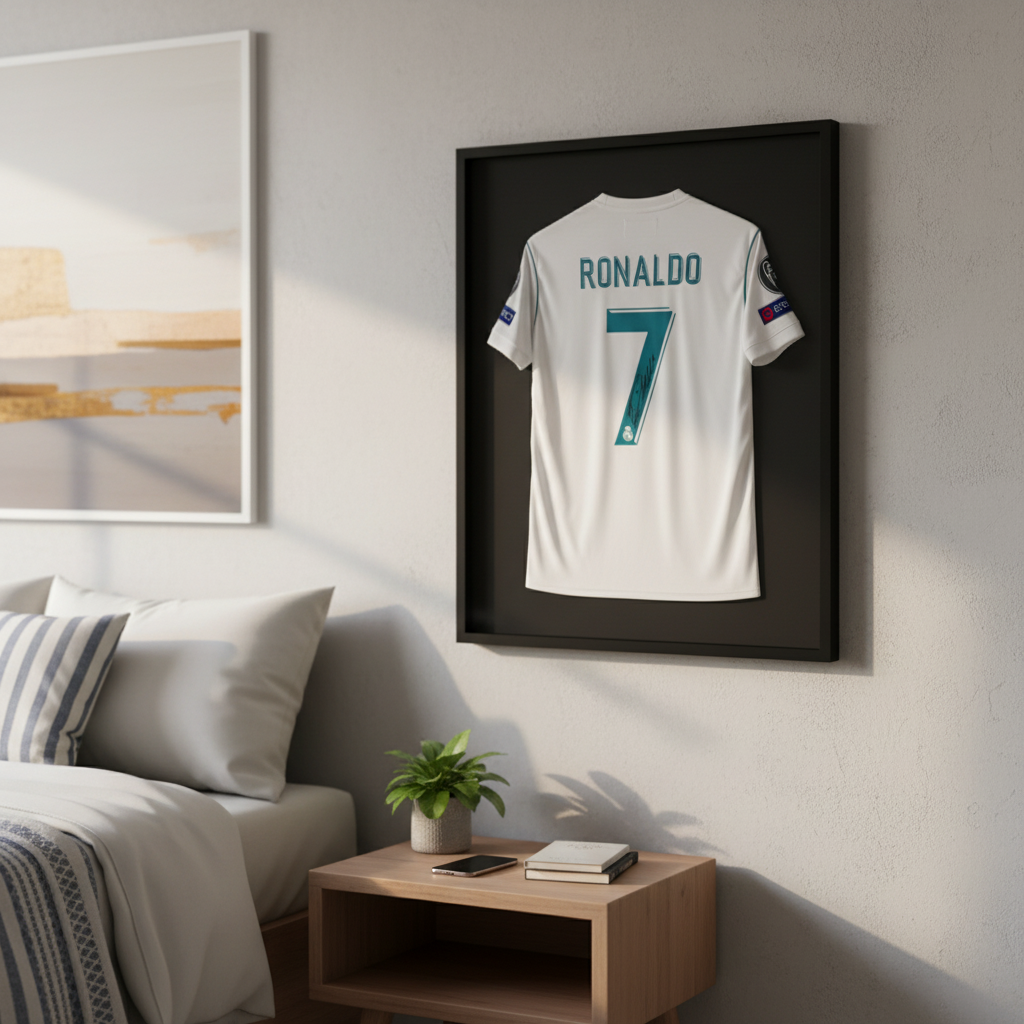 Ronaldo 17/18 Real Madrid – Collector Display Shirt with Printed Signature